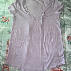 Lavender V-Neck Women’s Top